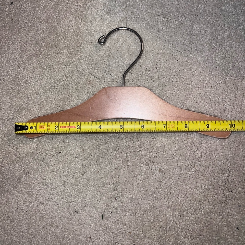 SET OF 10 Kids 10inch Wooden Hanger - Brown